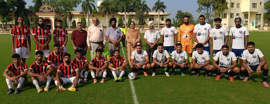 In the 39th Punjab State Super Football League, Shere Punjab Football Club Shampura defeated Olympian Jarnail Singh Football Academy.